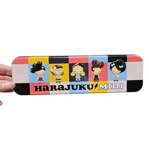 Harajuku Lovers Mini Tin Pencil Case Checkerboard with Dolls